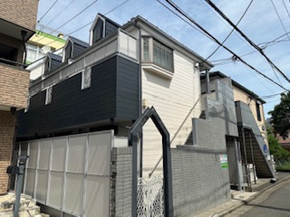ふじみ野市西２丁目のアパートの外観