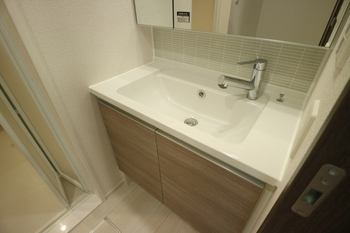 D-ROOM江井島の洗面所
