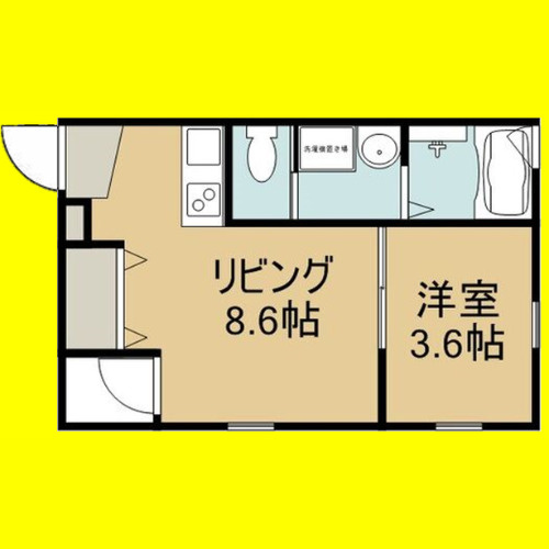 Studio　N　名古屋市賃貸　仲介手数料無料の間取り