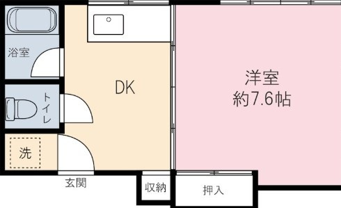 コーポ錦の間取り|間取りです。