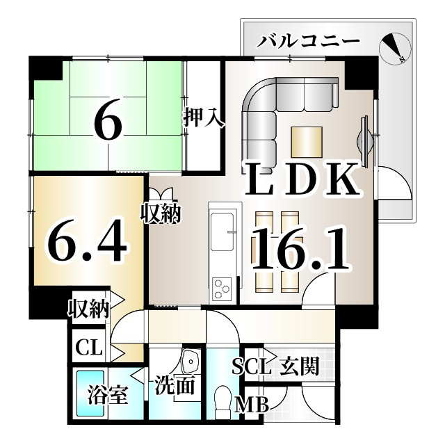グレース嵐山の間取り
