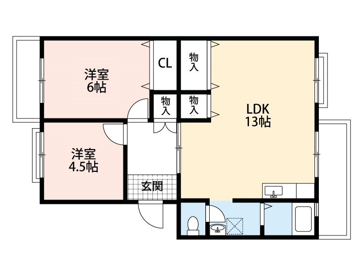 パストラル板倉A　　　刈谷市の賃貸ならクラスホーム刈谷店の間取り