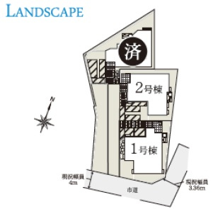船橋市旭町１丁目２期の区画図