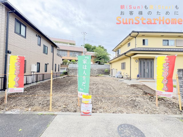 【サンスターホーム現地販売物件】青梅市長淵1丁目　建築条件なし売地　土地面積40坪超えの外観