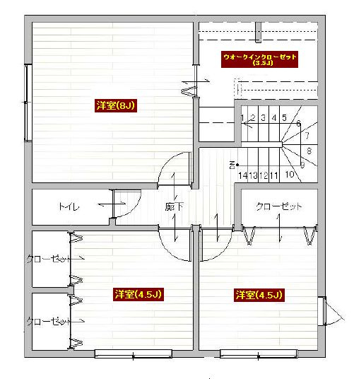 【サンスターホーム現地販売物件】青梅市長淵1丁目　建築条件なし売地　土地面積40坪超えの土地図＋建物プラン例|参考プラン間取図です。