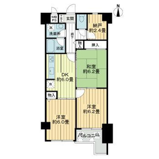 【間取り】 | ライオンズマンション二条城東