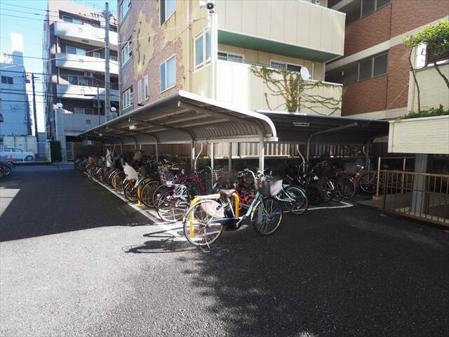 【駐輪場】 | 登戸ハイデンス | 駐輪場も屋根付きです 