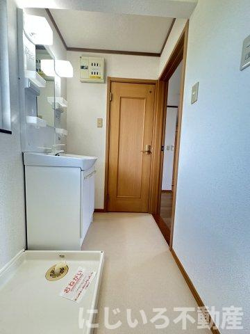 コーポリンクス1の洗面所