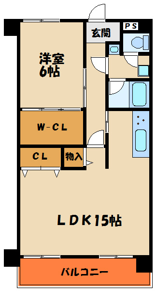 YKハイツ宮の上の間取り