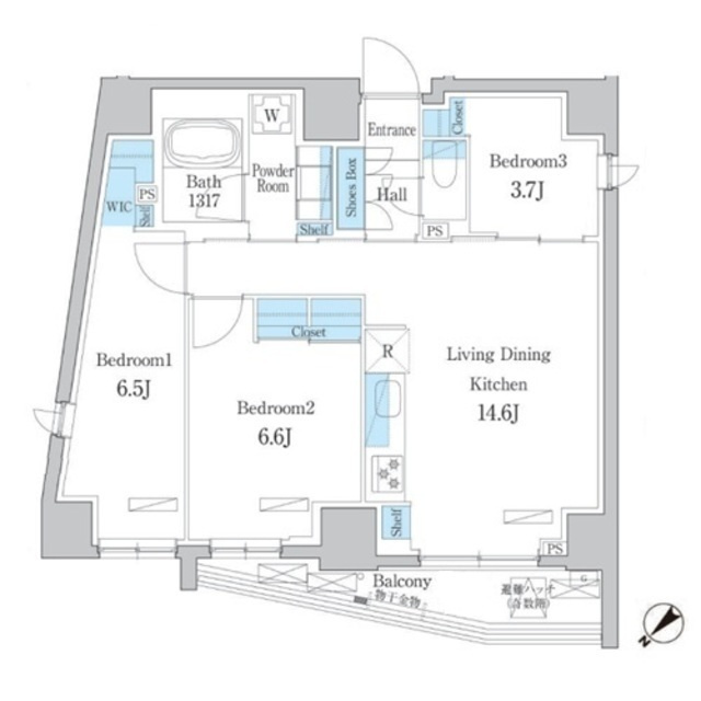 デュオフラッツ板橋大山の間取り