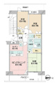 【間取り】 | 6階部分につき眺望良好な３LDK！収納も豊富です