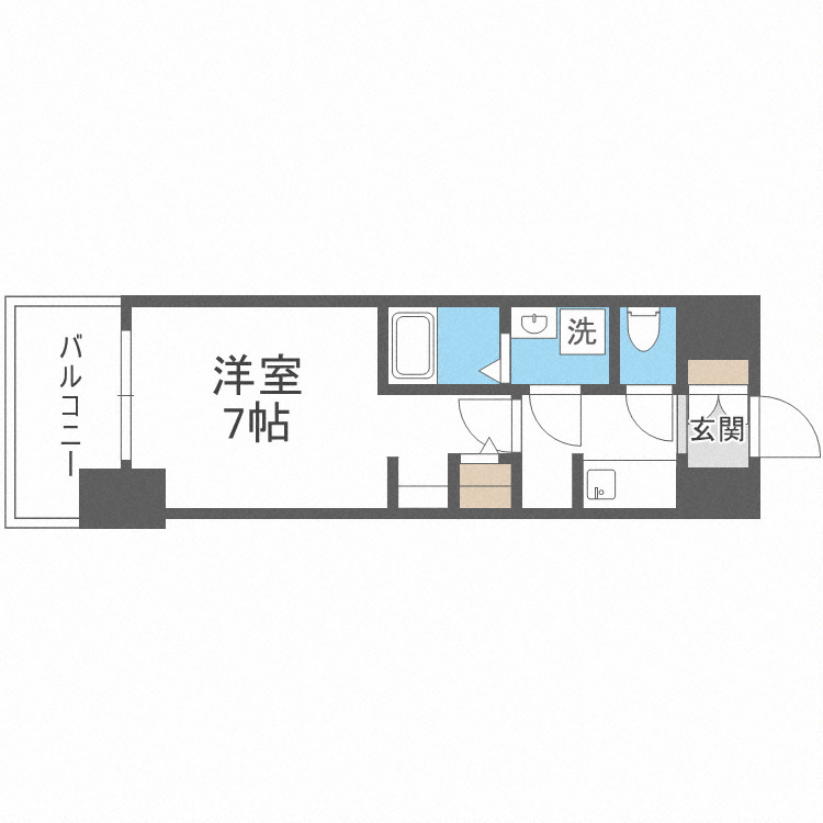S-RESIDENCEドーム前千代崎の間取り