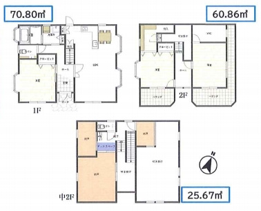 茂原市六ツ野　中古戸建の間取り|図面と現況に相違がある場合、現況を優先致します。