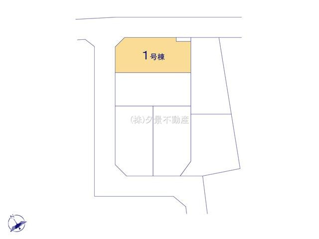 《仲介手数料無料》久喜市野久喜395新築一戸建てリガーレの区画図