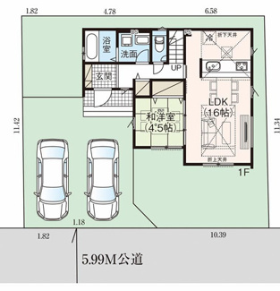 【間取り】 | 蓮田市江ヶ崎　新築分譲住宅