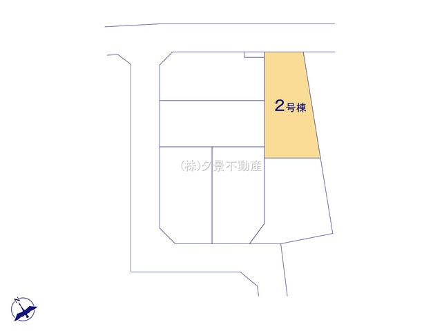 《仲介手数料無料》久喜市野久喜395新築一戸建てリガーレの区画図