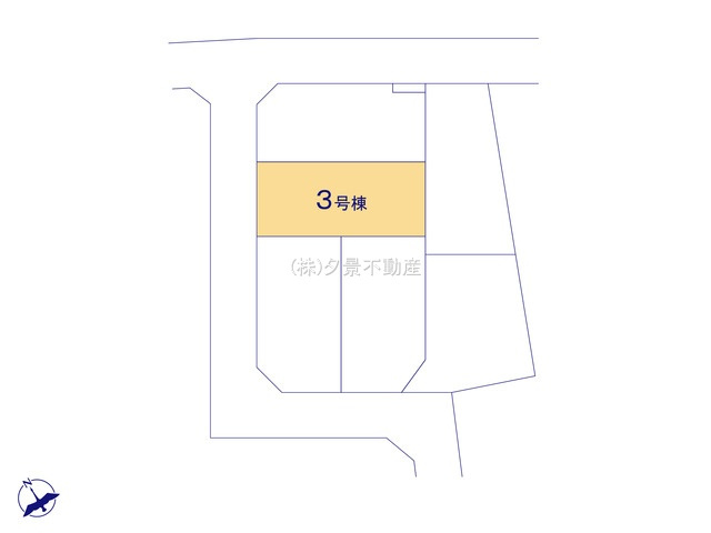 《仲介手数料無料》久喜市野久喜395新築一戸建てリガーレの区画図