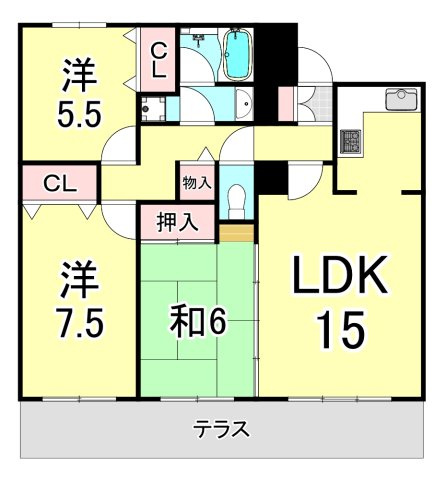 ロイヤルメゾン甲陽園2の間取り