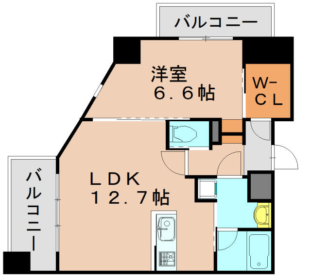 アクシオン吉塚プレミアムの間取り