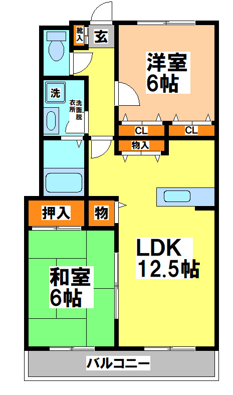 武蔵野市関前３丁目の賃貸マンションの間取り