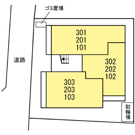 イヴレーア橋本の区画図
