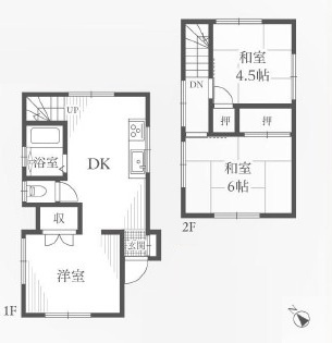 鶴ヶ島市下新田中古戸建の間取り