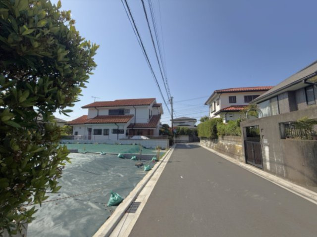 閑静な住宅街　全1区画の前面道路含む現地写真|前面道路