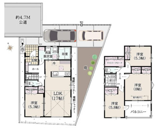 【間取り】 | 上尾市瓦葺　新築分譲住宅