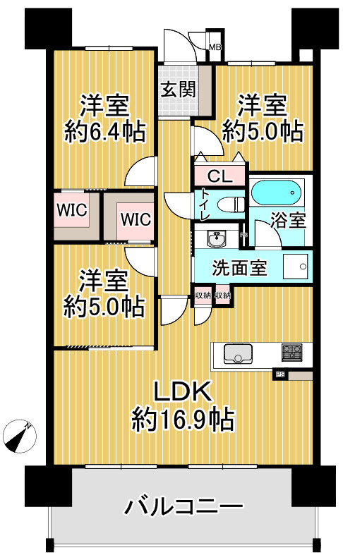 リコット三河安城の間取り