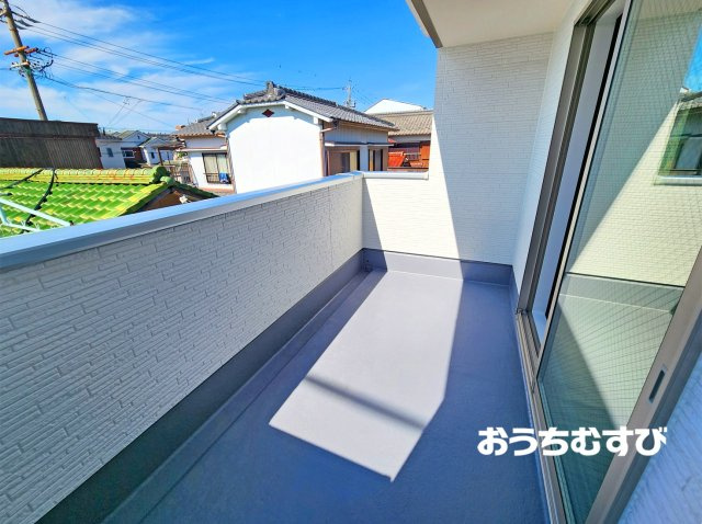 北区六が池町(全1棟)1号棟のバルコニー