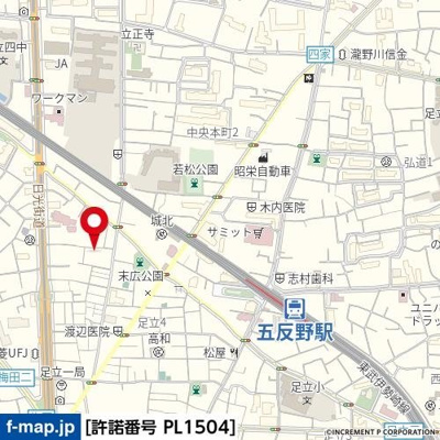 【地図】 | ＭＥＬＤＩＡ足立４丁目