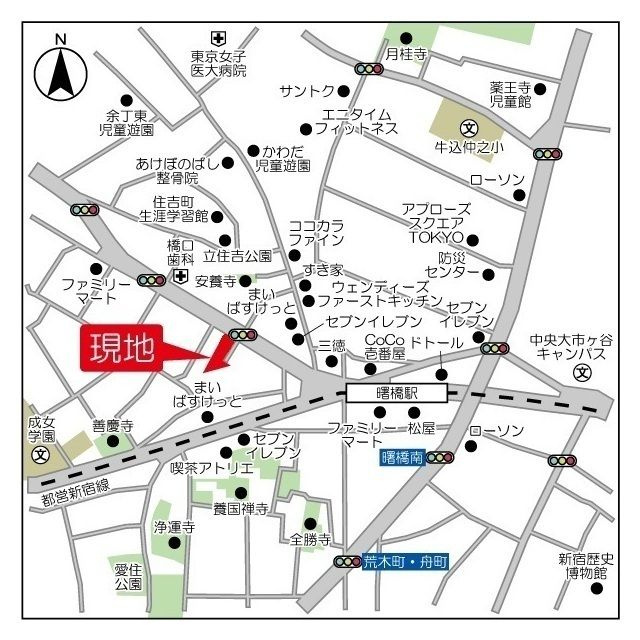 市谷台町坂フロントの地図