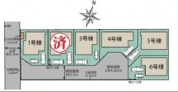 松戸市田中新田の区画図