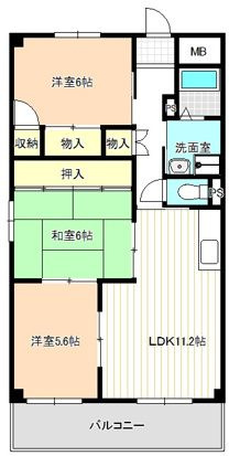 エスペラール遠若の間取り