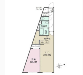 グローリオシェルト杉並方南町の間取り