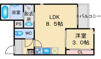 【間取り】 | Grandtic D | 略図の為、現状優先