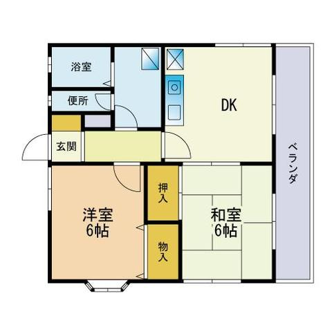 ウーブル香椎Ⅱの間取り