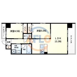 【間取り】 | スプランディッド大阪ベイサイドDUE