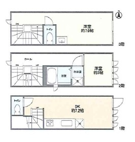 小石川2丁目貸家の間取り