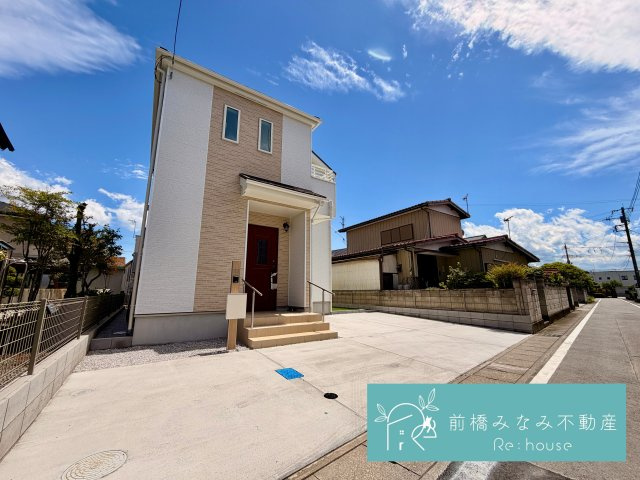 【新築】高崎市筑縄町　限定１棟　ハートフルタウン　新築建売の外観|外観もきれいです