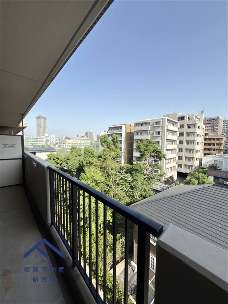 西新防塁パークマンションのバルコニー