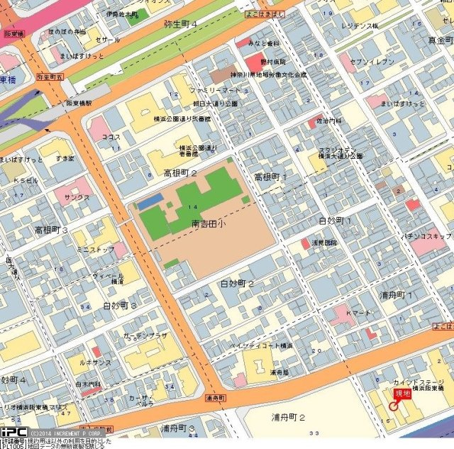 クリオ阪東橋壱番館の地図