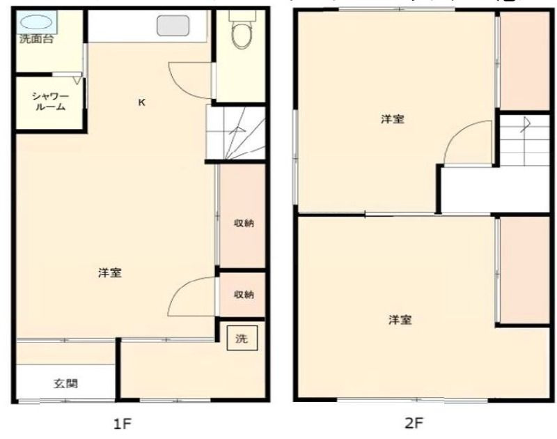 月島2丁目　長屋の間取り|間取りです。