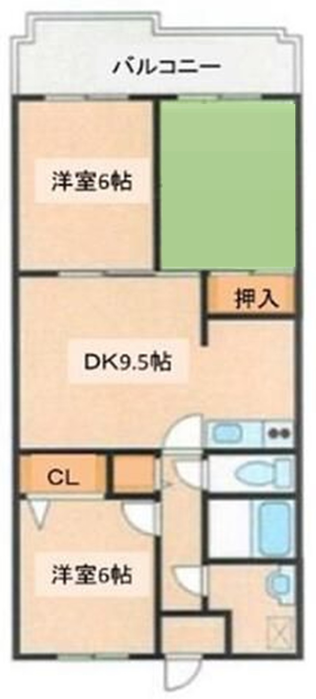 テルージュ菊名Ⅰの間取り|間取りです。