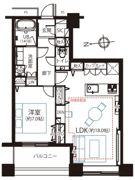 TOKYO SEA SOUTH ブランファーレの間取り