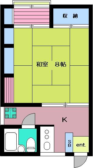 竹下荘の間取り