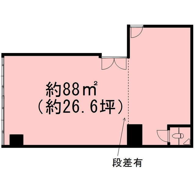 岐阜市元町２丁目の店舗事務所の間取り