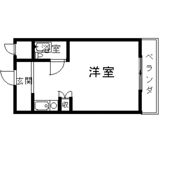 岐阜市六条北２丁目のアパートの間取り