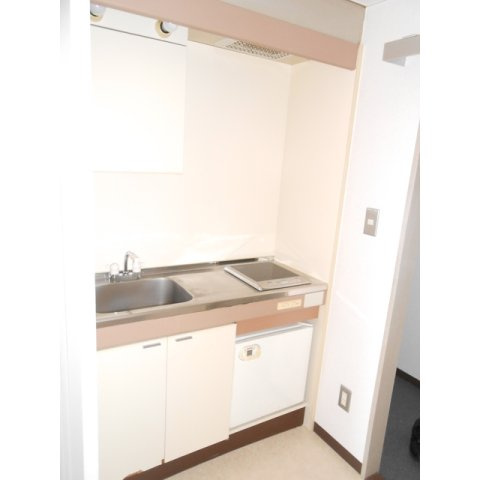岐阜市六条北２丁目のアパートのキッチン|ミニキッチン