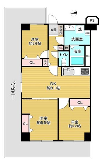 【間取り】 | ネオコーポ鶴見緑地